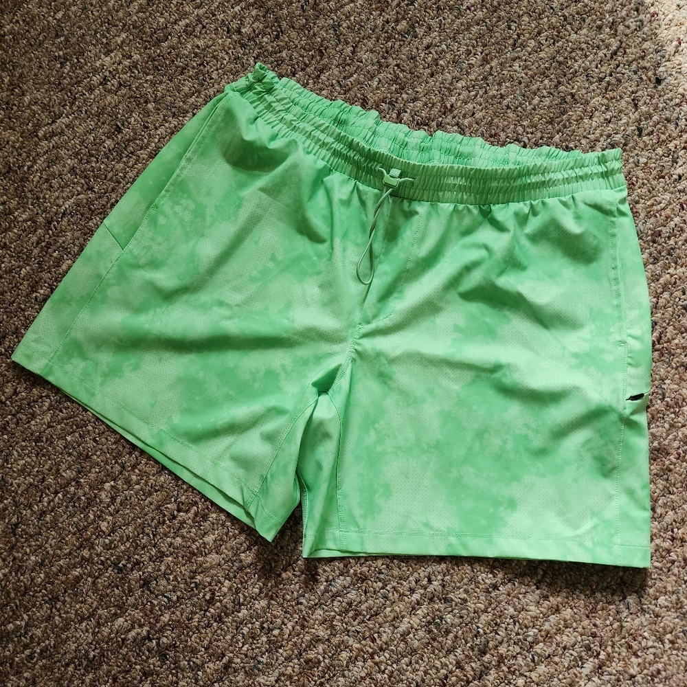 All in Motion Swimming Sport Beach Men’s Short XL Elastic Lime Green